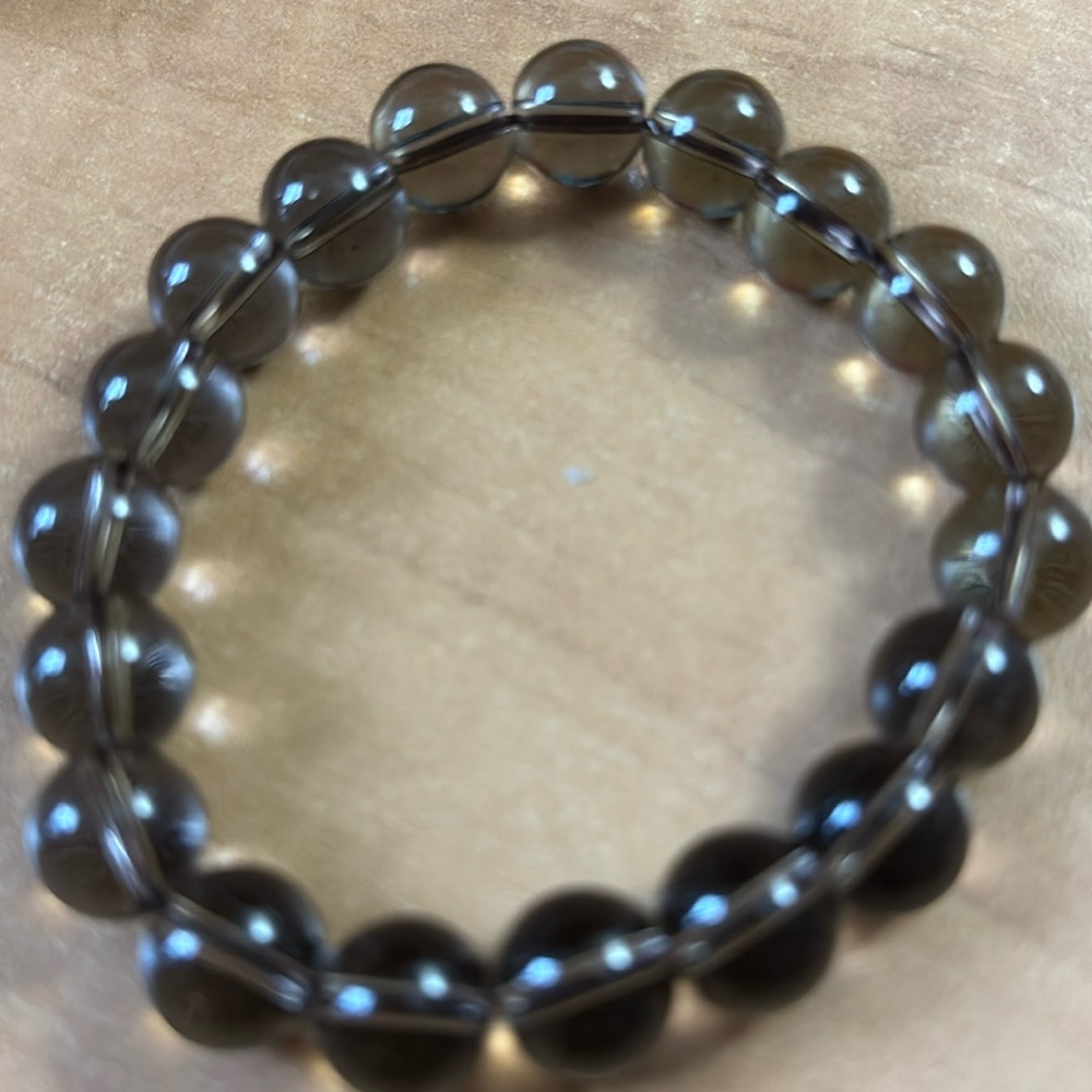 #040 Black Smoky Quartz Healing Bracelet 10mm